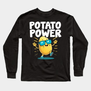 Funny Potato Power Squad Long Sleeve T-Shirt